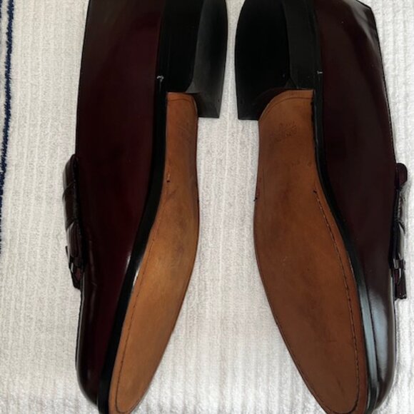 Bostonian Men\'s Shoes, burgundy leather, size 11.5 M.